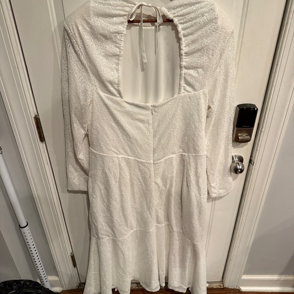 Bridal by Eloquii SEQUIN HANDKERCHIEF HEM DRESS Midi Bachelorette Rehearsal - Picture 8 of 8